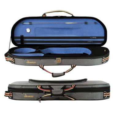 Imagem de ORQUEZZ Estojo Meia Lua Térmico Luxo Interior Azul Violino 4/4