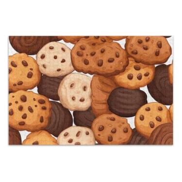 Imagem de Chocolate Chip Cookies Jigsaw Puzzles, Fun Puzzles, Puzzle Games for Adults, Puzzles for Adults 1000 Pieces