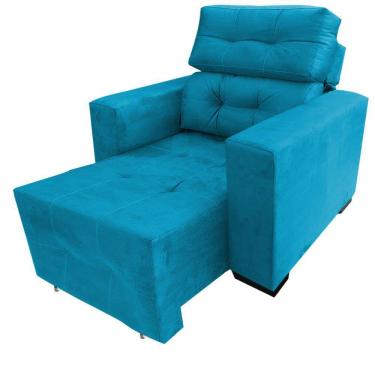 Imagem de Poltrona Do Papai Reclinável Retrátil Isabelle Turquesa