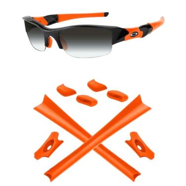 Imagem de Mryok Kits de substituição de fones de ouvido para óculos de sol Oakley Flak Jacket/Flak Jacket XLJ/Flak Jacket Asian Fit - Laranja única