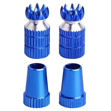 Imagem de Hobbypark Controlador de terminais de transmissor RC de alumínio, rosca M3 para TX Futaba / FrSky / Spektrum DX6i DX7S DX8 DX9 / ETurnigy 9X / Taranis X9D / Hitec Aurora 9 (azul)