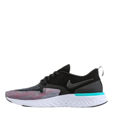 Imagem de Nike W NIKE Odyssey React 2 Flyknit, tênis feminino de atletismo, multicolorido (Preto/Preto/Hyper Jade/Ember Glow 3), 35 Reino Unido (40,5 EU), Multicolorido Preto Preto Hyper Jade Ember Glow 3, 6.5