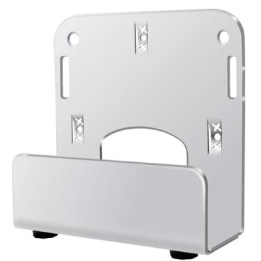 Imagem de Gmailmall Suporte de parede ajustável para modem de caixa de cabo para dispositivos pequenos e amplos, como leitores de DVD, console de jogos como PS3, PS4, Xbox, Apple TV, Roku, Fire TV, Mini PC, Mac