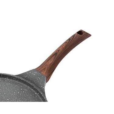 Imagem de SENSARTE Acessórios de alça de crepe, compatível apenas com bandeja de crepe antiaderente, revestimento de granito suíço de 25,4 cm, frigideira plana para panqueca, frigideira Tawa
