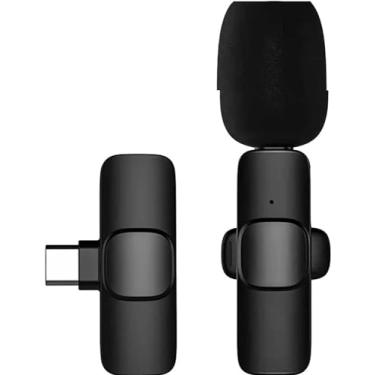 Imagem de Microfone Sem Fio Transmissor Receptor De Lapela Para Android Tipo C