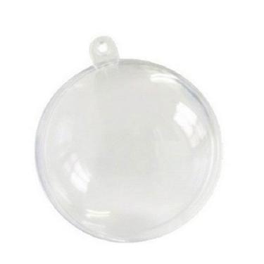 Imagem de Kit 10  ou bola acrílica 6,5cm decoração natal