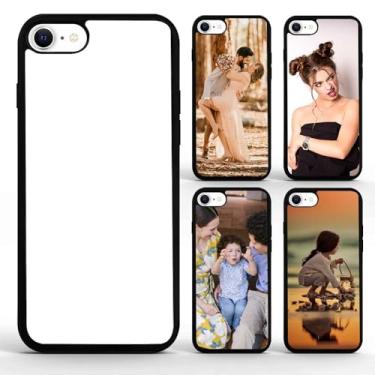 Imagem de FOQENCCI Capa de telefone de sublimação de 5 peças compatível com iPhone SE 2 e 3 gerações, capas de telefone em branco de sublimação compatíveis com iPhone 7 e 8 capa protetora antiderrapante à prova