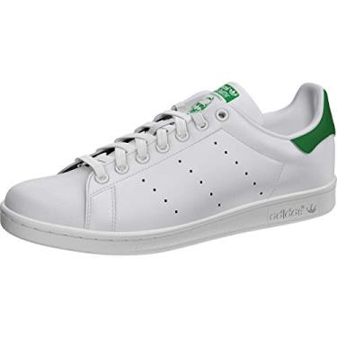 Imagem de adidas Originals Tênis masculino Stan Smith, Ftwr Branco/Branco/Verde, 3.5
