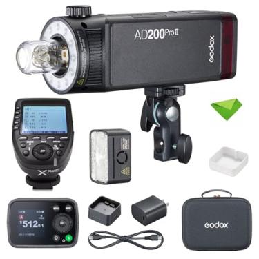 Imagem de GODOX AD200 Pro II 200Ws 2.4G Flash Strobe + Godox XPro-C Flash Trigger para Sony, 0,01-1,8s Reciclagem Bi-Color TTL Pocket Monolight para Câmeras DSLR