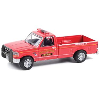 Imagem de 1992 Pickup Truck Red East Brookfield Forestry (Massachusetts) Fire & Rescue Series 1 1/64 Diecast Model Car by Greenlight 67010 B