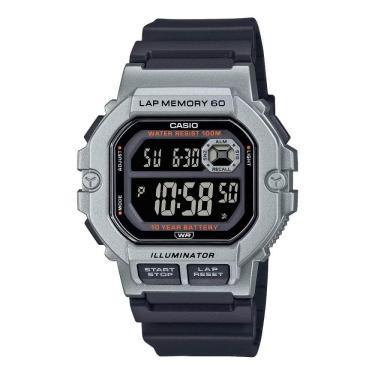 Imagem de Relógio de Pulso Casio Masculino Esportivo Digital Prova Dagua Prata WS-1400H-1BVDF