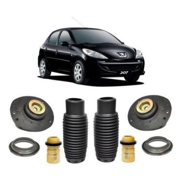 Imagem de Par Kit Do Amortecedor Dianteiro Peugeot 207 1.0 2009 A 2015 - Qualyki