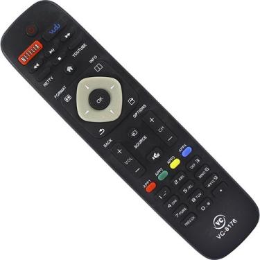 Imagem de Controle Remoto Compatível Com TV PHILIPS Led VC-8176