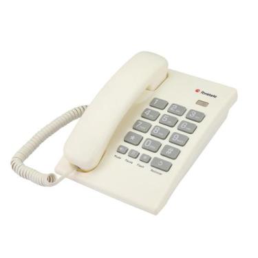 Imagem de Telefone Fixo De Mesa Com Fio Ibratele - Branco