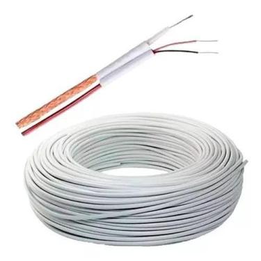 Imagem de Kit 1 Cabo Rf Para Camêra 2 Conector Bnc Macho E 1 P4 Macho - Pasmeyt