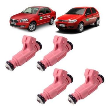 Imagem de Bico injetor fiat palio siena 1.0 2006 á 2015 fire flex - kit c/ 4 uni