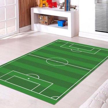 Imagem de Tapete Infantil Campo Futebol 60x120 Antiderrapante - Style Brazil, Se