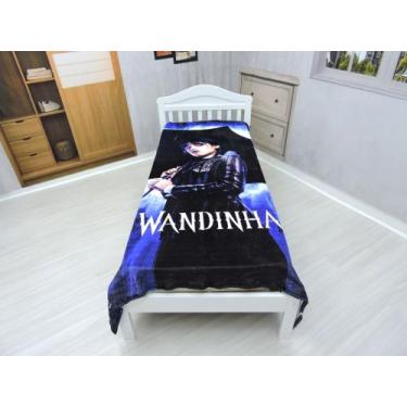 Imagem de Manta Cobertor Solteiro Ultrasoft Inverno Wandinha Infantil - Fantasia