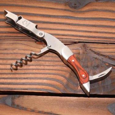 Imagem de Saca-rolhas Abridor De Vinho Manual Profissional - SQ - Só Qualidade