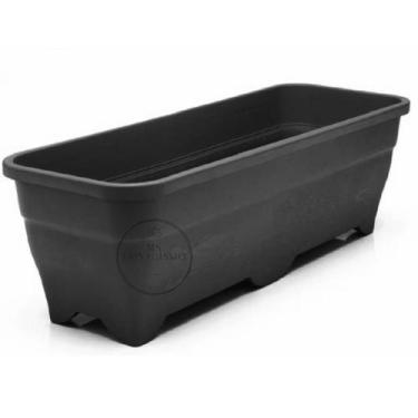 Imagem de 2 Vasos  Plasticos Jardineira Floreira De 8 Litros Numero 50 para hort