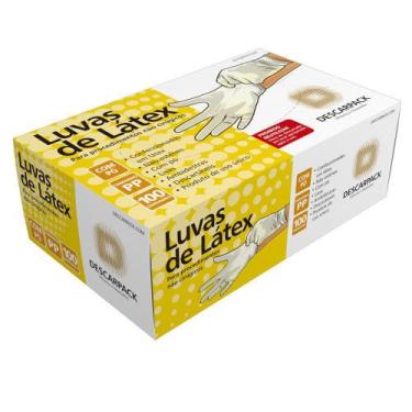 Imagem de Luva Descartável Latéx SEM PÓ 100 Un Tam:G Descarpack