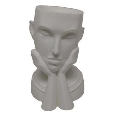 Imagem de Rosto Enfeite Decoração Impressão 3D Porta Objeto Vaso 14 Cm - Pupa 3D