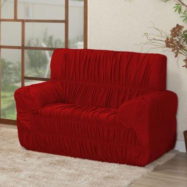 Imagem de Capa De Sofá 2 Lugares Avulsa Elasticada Malha Gel - Nalu Casa e Decor