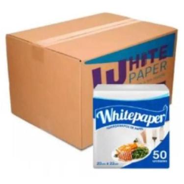 Imagem de Guardanapo De Papel 20X22 Folha Simples Caixa C/5000 Branco - White Pa