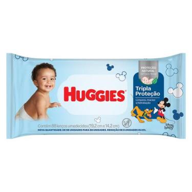 Imagem de Lenço Umedecido Huggies Tripla Proteção - 88 Unidades