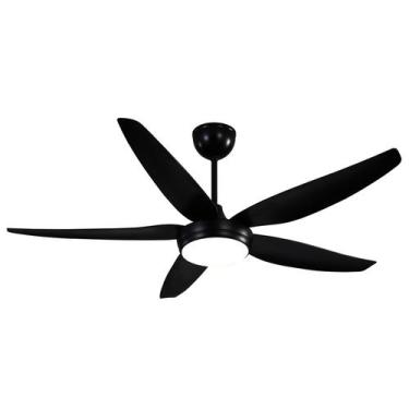 Imagem de Ventilador de teto aliseu style preto - bivolt com motor inverter, lum