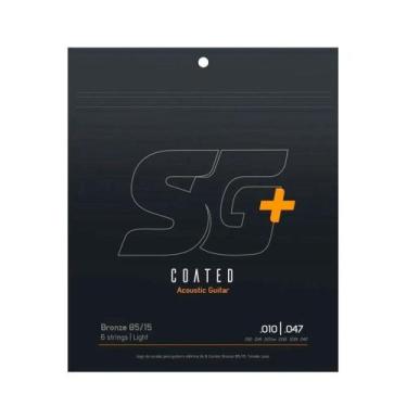 Imagem de Encordoamento P/ Violão Aço SG Coated Bronze Medium SG+ 10/47 - EC0536