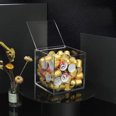 Imagem de Caixa Porta Cápsulas Cubo De Acrílico Premium Top - Acrilic