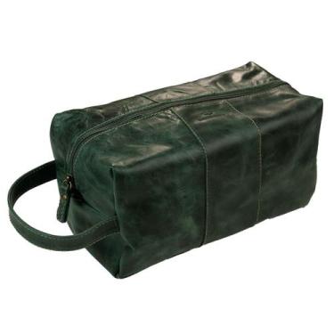 Imagem de Necessaire Sevilla Com Alça Em Couro Bovino Com Forro Impermeável Femi
