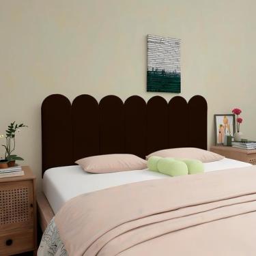 Imagem de Cabeceira Para Cama Box Modulada Nuvem 01 Placa 20x50 Autoadesiva - Ex