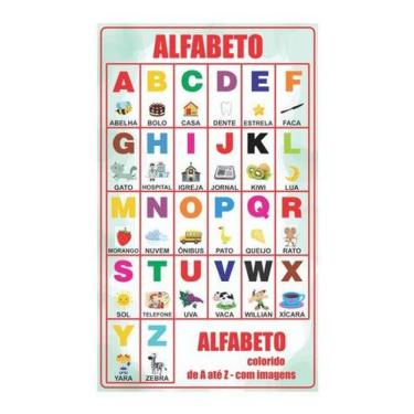 Imagem de Material De Apoio Banner Pedagógico Alfabeto Colorido - OC Shop