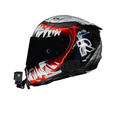 Imagem de Kits de montagem de queixo HJC RPHA 11 Oraiser feitos para Smart HJC 11 Pro Venom Kit de montagem de câmera, base de alumínio personalizada compatível com Gopro Hreo Insta360 Srago DJI etc.