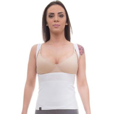 Imagem de Cinta Modeladora e Postural Feminina Shapewear - Slim Fitness, Branco,