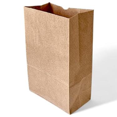 Imagem de Kit 500 Sacolinhas de Papel Kraft 15x20x7 - Resistentes e Sustentáveis para Delivery e Produtos Compactos