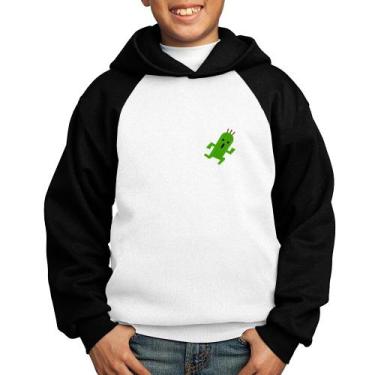Imagem de Moletom Infantil Cactuar - Foca na Moda, Branco, Preto, 12