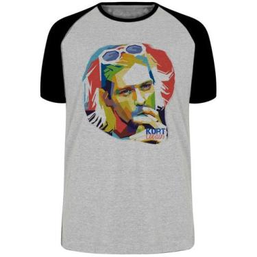 Imagem de Camiseta Kurt Cobain nirvana  Blusa Plus Size extra grande adulto ou i
