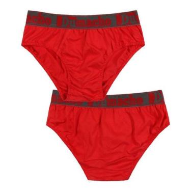 Imagem de Cueca Slip Adulto Masculina Cós estampado Algodão Liso Atacado - Regio