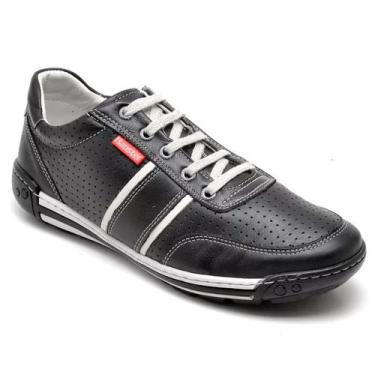 Imagem de Sapatenis Masculino  Comfort Couro Bovino 3004 - Ranster, Preto, 40