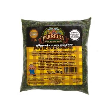 Imagem de Ração Papa de Espinafre para Pássaros - Pet Fish, 2kg