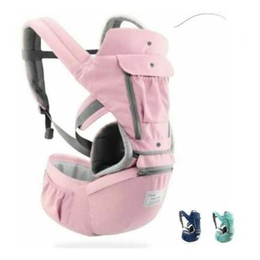 Imagem de Canguru Para Carregar Bebê Tipo Mochila C/ Almofada Original - Tem Tud