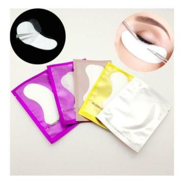 Imagem de Kit 10 Protetor Pálpebra Gel Alongamento Cílios Patch Pad - oem