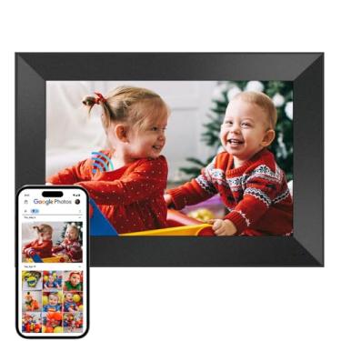 Imagem de Cozyla Digital Photo Frame WiFi Smart Digital Picture Frame Free Unlimited Storage Share Photo with Family and Friend via App Email Google Photos Instagram Web?Browser Photo Frame Electronic 10.1 Inch