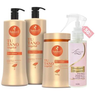 Imagem de Kit Tutano Haskell Sh + Cond 1L + Máscara 900ml + Finalizador Obrigató