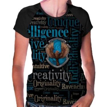 Imagem de Camiseta Raglan Baby Look Harry Potter Ref:386 - smoke, Preto, G