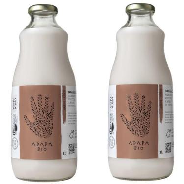 Imagem de Kit 2 Leite Vegetal Orgânico de Arroz com Coco 1L Adapa Bio