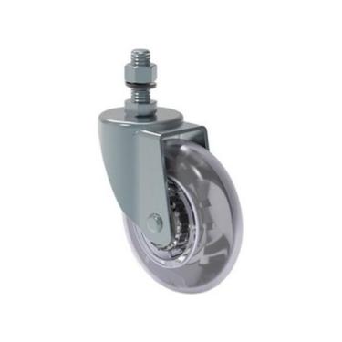 Imagem de Rodizio fixo para carrinhos e  móveis roda gel flae 310 mf até 50kg - 